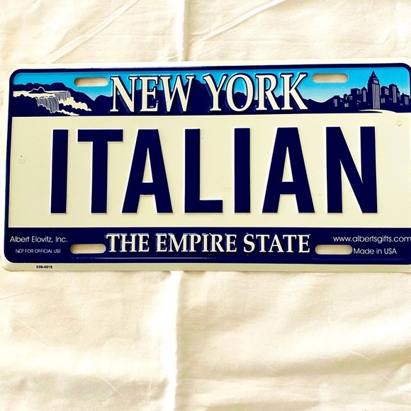 License plate Italian New York ! BRAND NEW - Picture 5 of 7